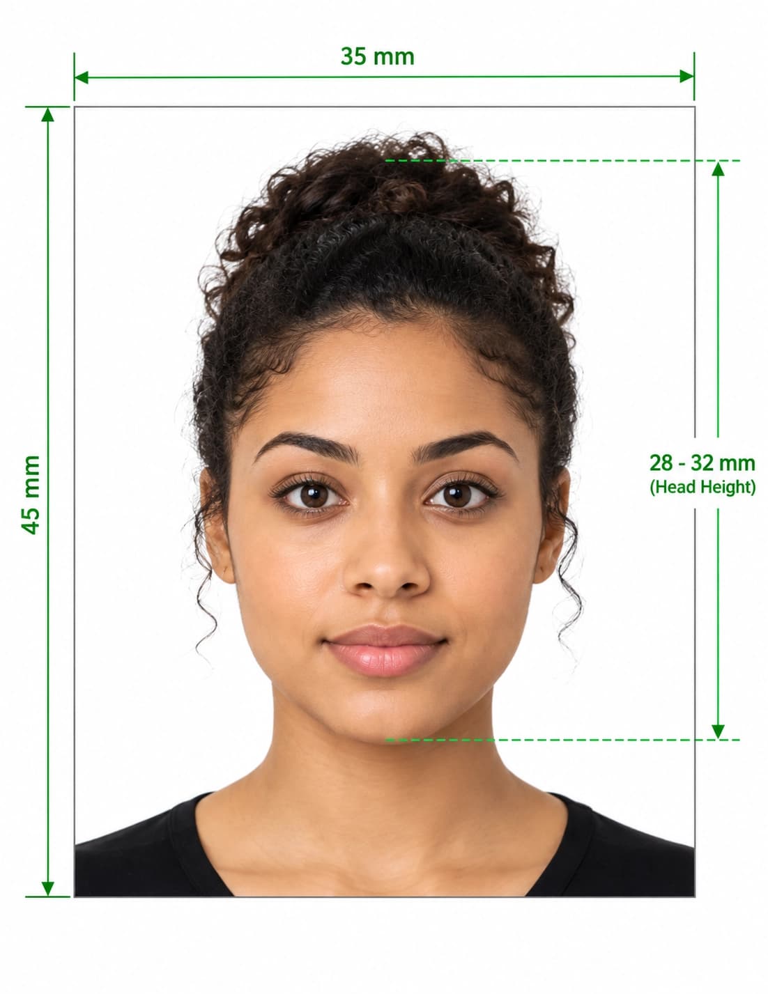 Digital passport photo editor cropping and alignment tool