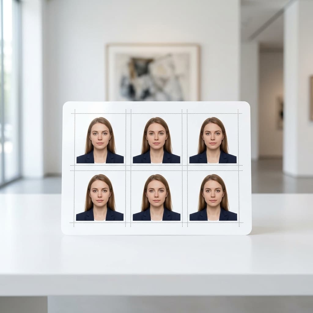 4x6 inch printable passport photo sheet template with 2x2 inch photos