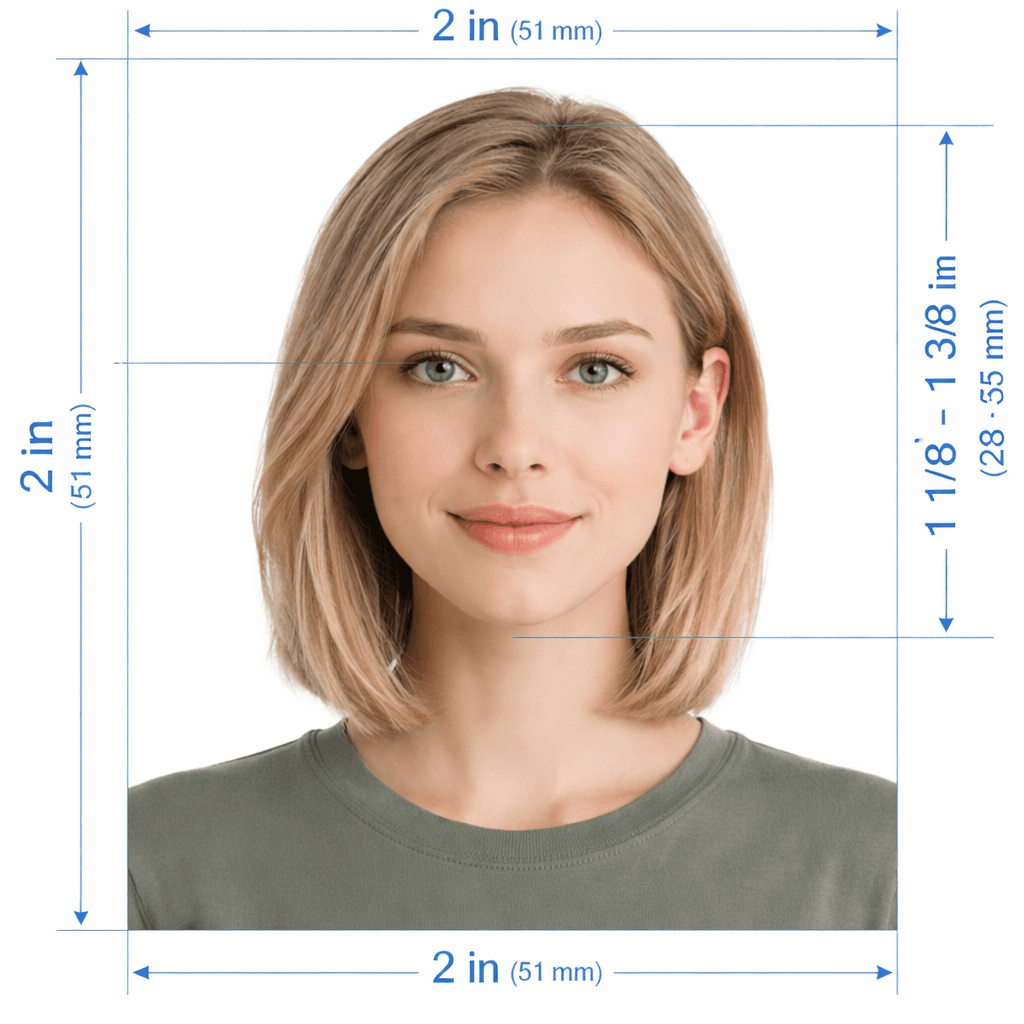 US Visa Photo AI Validator - 600x600px biometric compliance report example